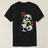 Funny Animal Boxing Panda Wrestling Tシャツ (デザイン正面)