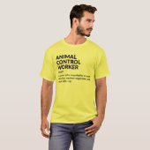 Funny Animal Control Officer Job Definition Tee Tシャツ (正面フル)