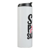 Funny Animal Stay Pawsitive Typography タンブラー (回転左)