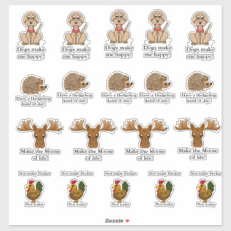 Funny animal stickers  シール