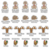 Funny animal stickers  シール (正面)