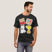 Funny animal stickers tシャツ (正面フル)