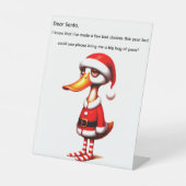 Funny Animated Christmas Duck  台座サイン (正面)