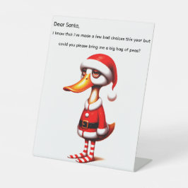 Funny Animated Christmas Duck  台座サイン