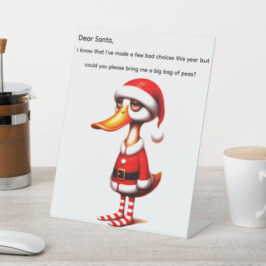 Funny Animated Christmas Duck  台座サイン (インサイチュ)