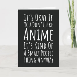 Funny Anime Cards For Otaku Manga Lover Humor Kids カード