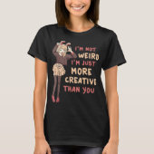 Funny Anime Girl Creative Quote Tシャツ (正面)