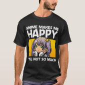 Funny Anime Girl Otaku Design Tシャツ (正面)