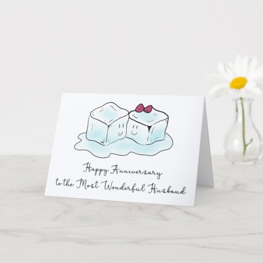 Funny Anniversary Card for Husband                 カード (小さな植物)