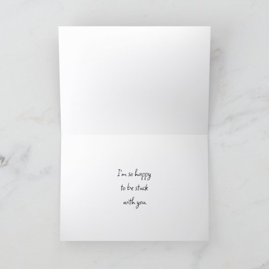 Funny Anniversary Card for Wife                    カード (内部)