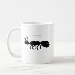 Funny Ant Mug -  Badly Drawn Animal Gift コーヒーマグカップ