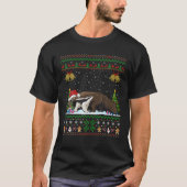 Funny Anteater Xmas Gift Santa Hat Ugly Anteater C Tシャツ (正面)