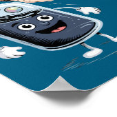 Funny Anti Meeting Elixir Retro Cartoon Office H  ポスター (角)