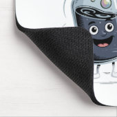 Funny Anti-Meeting Elixir | Retro Cartoon Office H マウスパッド (コーナー)