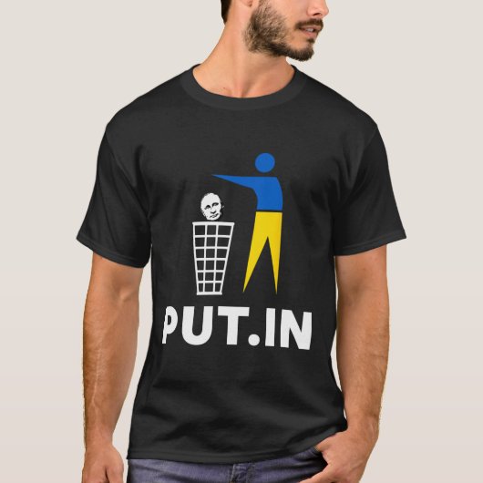 Funny Anti Putin Meme Put.in Support Ukraine Tee  Tシャツ (正面)