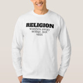 funny anti-religion quote tシャツ (正面)