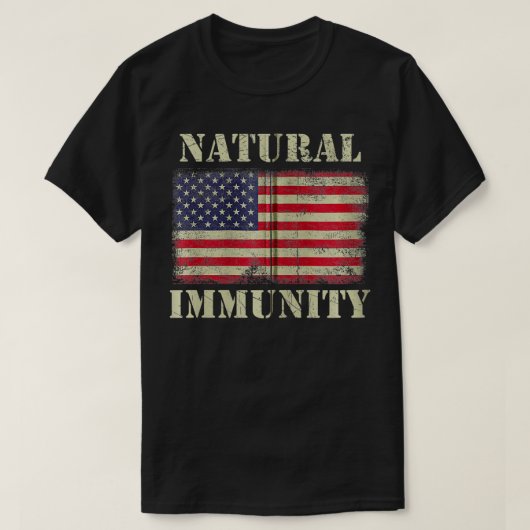 Funny Anti Vaccine Natural Immunity Medical Freedo Tシャツ (デザイン正面)