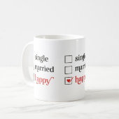 Funny Anti Valentine Mug コーヒーマグカップ (正面左)