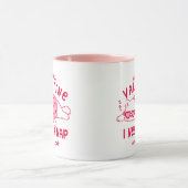 Funny Anti-Valentine Nap and My Cat Custom Coffee  マグカップ (中央)