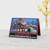 Funny anti woke Christmas card カード (黄色い花)