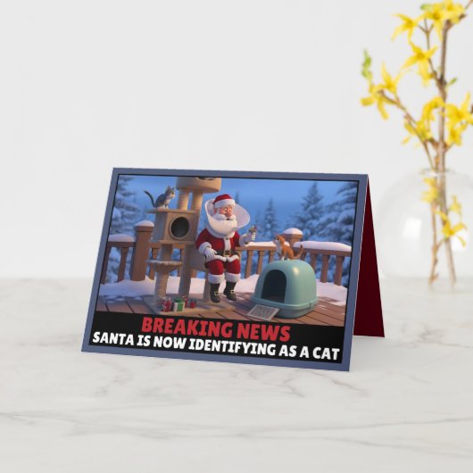 Funny anti woke Christmas card カード (黄色い花)