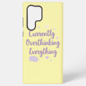 Funny Anxiety Overthinking Quote Pastel Samsung Galaxyケース (裏面)