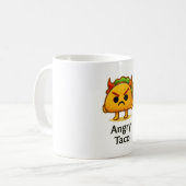 Funny Anxiety Taco Mug Cute Gift for Foodie Friend コーヒーマグカップ (正面左)