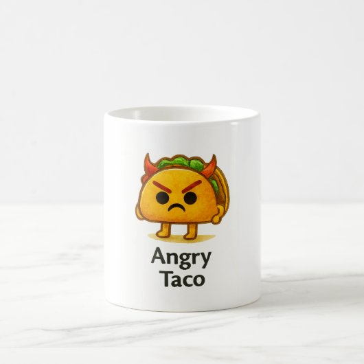 Funny Anxiety Taco Mug Cute Gift for Foodie Friend コーヒーマグカップ (中央)