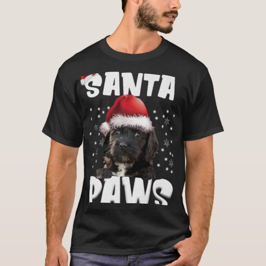 Funny Ao Christmas Lights Tree Dog Lover Xma T Shi Tシャツ (正面)