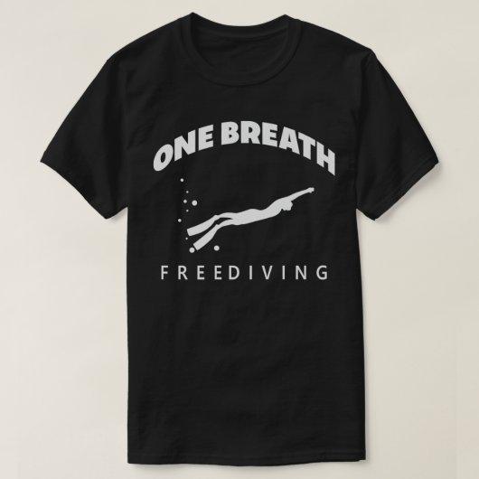 Funny Apnoe Diver Diving Freediving Free Diver One Tシャツ (デザイン正面)