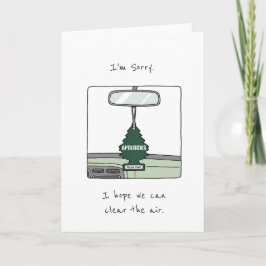 Funny Apology Air Freshener Clear The Air カード