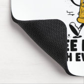 Funny Apres Ski Instructor Free Beer Drinking Skii マウスパッド (コーナー)