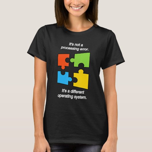 Funny April Autism Awareness Ribbon Puzzle Autisti Tシャツ (正面)