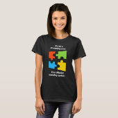 Funny April Autism Awareness Ribbon Puzzle Autisti Tシャツ (正面フル)
