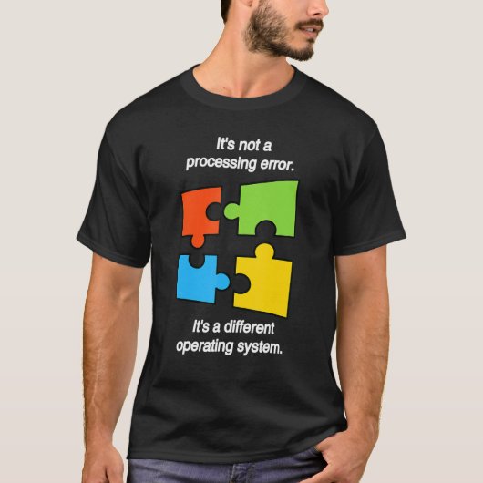 Funny April Autism Awareness Ribbon Puzzle Autisti Tシャツ (正面)