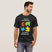 Funny April Autism Awareness Ribbon Puzzle Autisti Tシャツ (正面フル)