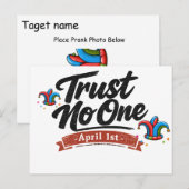 Funny April Fool’s Prank Postcard – Trust Postcard ポストカード (正面/裏面)