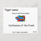 Funny April Fool’s Prank Postcard – Trust Postcard ポストカード (裏面)