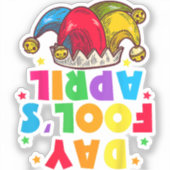 Funny April Fool's Day Pranks Kit 1st April Jokes シール (正面)