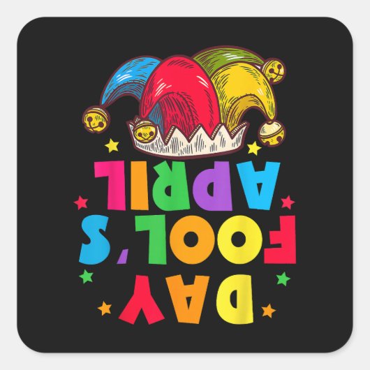 Funny April Fool's Day Pranks Kit 1st April Jokes スクエアシール (正面)