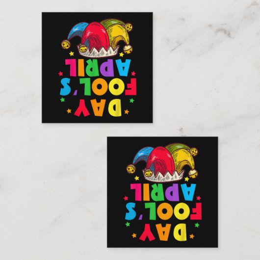 Funny April Fool's Day Pranks Kit 1st April Jokes スクエア名刺 (正面/裏面)