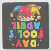 Funny April Fool's Day Pranks Kit 1st April Jokes ストーンコースター (正面)