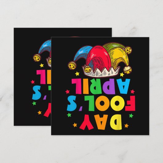 Funny April Fool's Day Pranks Kit 1st April Jokes 招待状 (正面/裏面)