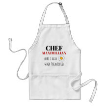 Funny apron for men custom name