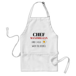 Funny apron for men custom name スタンダードエプロン