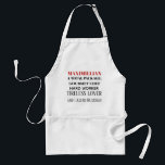 Funny apron for men fully customizable スタンダードエプロン<br><div class="desc">A funny apron for a male chef. Create your own slogan. It makes a great gift for for Birthday or Christmas gift idea. For help or free further customization,  contact me onlinetopbargain @gmail.com</div>