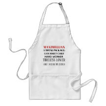 Funny apron for men fully customizable