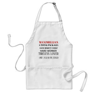 Funny apron for men fully customizable スタンダードエプロン