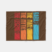 Funny Arabic Dad Arabic Father Best Baba Ever フリースブランケット (正面(横))