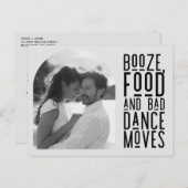 Funny Arch Photo Wedding Save the Date 案内ポストカード (正面/裏面)